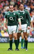 11 August 2007; Simon Best and Neil Best, Ireland. Rugby World Cup Warm Up Game, Scotland v Ireland, Murrayfield, Scotland. Picture credit; Oliver McVeigh / SPORTSFILE