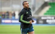 20 December 2014; Simon Zebo, Munster, ahead of the game. Guinness PRO12, Round 10, Glasgow Warriors v Munster, Scotstoun Stadium, Glasgow, Scotland. Picture credit: Gary Hutchison / SPORTSFILE