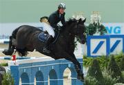 14 August 2007; Ireland's Marie Burke, eventual 2nd place, on Chippison, during the John Deere Preis, Speed and Handiness Competition. FEI European Show Jumping Championship 2007, MVV Riding Stadium, Mannheim, Germany. Photo by Sportsfile  *** Local Caption ***