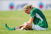 15 August 2007; Victoria Mallet, from Derry, representing Queens University, Belfast, and Ireland, after defeat to Russia. Ireland were defeated by Russia on penalties 2-4 with a score of 1-1 after normal time, Ireland will meet Brazil in a third place play off on Friday. World University Games 2007, Ireland v Russia, Semi-Final, Bangkok University Stadium, Bangkok, Thailand. Picture credit: Brian Lawless / SPORTSFILE