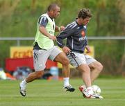 21 August 2007; Republic of Ireland's Daryl Murphy, right, in action against his team-mate Stephen Carr during squad training. Republic of Ireland Squad Training, Gannon Park, Malahide, Co. Dublin. Picture credit: David Maher / SPORTSFILE