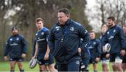 22 December 2014; Leinster head coach Matt O'Connor during squad training ahead of their Guinness PRO12, Round 11, match against Munster on Friday. Leinster Rugby Squad Training, UCD, Belfield, Dublin. Picture credit: Stephen McCarthy / SPORTSFILE