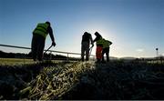 29 December 2014; A general view of the ground being worked on before the start of the day's racing. Leopardstown Christmas Festival, Leopardstown, Co. Dublin. Photo by Sportsfile