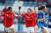 25 August 2007; Valerie Mulcahy, Cork, celebrates after scoring a goal. TG4 All-Ireland Senior Ladies Football Championship Semi-Final, Cork v Laois, O'Moore Park, Portlaoise. Photo by Sportsfile  *** Local Caption ***