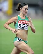 29 August 2007; Ireland's Mary Cullen competing during her heat of the Women's 5000m in which she finished in 11th place in a time of 15.40.53 but failed to progress to the final. The 11th IAAF World Championships in Athletics, Nagai Stadium, Osaka, Japan. Picture credit: Brendan Moran / SPORTSFILE  *** Local Caption ***