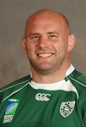 29 August 2007; John Hayes, Ireland. Pre-Rugby World Cup 2007 Squad Portraits, Fitzpatrick Castle Hotel, Killiney, Co. Dublin. Picture credit: Matt Browne / SPORTSFILE