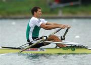 31 August 2007; Sean Jacob, Ireland, in action during the Men's Heavyweight Single Sculls C Final, at the 2007 World Rowing Championships, Oberschleissheim, Munich, Germany. Picture credit: David Maher / SPORTSFILE