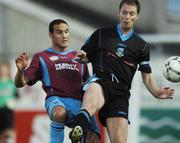 3 September 2007; Tony McDonnell, UCD, in action against Eamon Zayed, Drogheda United. eircom League of Ireland Premier Division, Drogheda United v University College Dublin, United Park, Drogheda, Co. Louth. Picture credit; Paul Mohan / SPORTSFILE