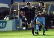 3 September 2007; Shane McFaul, UCD, in action against Stuart Byrne, Drogheda United. eircom League of Ireland Premier Division, Drogheda United v University College Dublin, United Park, Drogheda, Co. Louth. Picture credit; Paul Mohan / SPORTSFILE