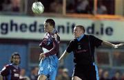 3 September 2007; Graham Gartland, Drogheda United, in action against Peter Hynes, UCD. eircom League of Ireland Premier Division, Drogheda United v University College Dublin, United Park, Drogheda, Co. Louth. Picture credit; Paul Mohan / SPORTSFILE