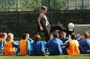 3 September 2007; Former Republic of Ireland International Kenny Cunningham at the launch of &quot;Football in Schools Programme&quot; by the Football Association of Ireland and the Football Association of Ireland Schools. Larkin Community College, Cathal Brugha Street, Dublin. Picture credit: David Maher / SPORTSFILE