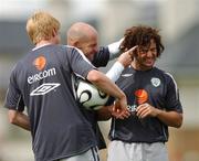 5 September 2007; Republic of Ireland's Stephen Hunt, right, with his team-mates Lee Carsley, centre, and Paul McShane during squad training. Republic of Ireland Squad Training, Gannon Park, Malahide, Co. Dublin. Picture credit; David Maher / SPORTSFILE