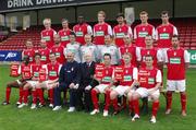 4 September 2007; The St. Patrick's Athletic squad with Show Racism the Red Card. Richmond Park, Inchicore, Dublin. Picture credit; Ray McManus / SPORTSFILE *** Local Caption ***