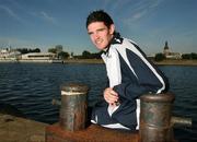 6 September 2007; Kyle Lafferty during a Northern Ireland Press Conference, Radisson SAS Hotel, Riga, Latvia. Picture credit; Oliver McVeigh / SPORTSFILE