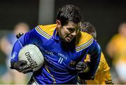 7 January 2015; Francis Magee, Longford, is tackled by Nicky Judge, Meath. Bord na Mona O'Byrne Cup, Group C, Round 2, Meath v Longford, Páirc Táilteann, Navan, Co. Meath. Picture credit: Ramsey Cardy / SPORTSFILE