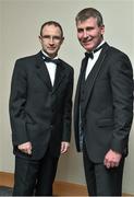 9 January 2015; Republic of Ireland manager Martin O'Neill with Dundalk FC manager Stephen Kenny during the SSE Airtricity SWAI Personality of the Year Awards 2014. The Conrad Hotel, Earlsfort Terrace, Dublin. Picture credit: David Maher / SPORTSFILE