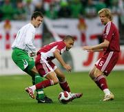 8 September 2007; Jonny Evans, Northern Ireland, in action against Maris Verpakovskis, Latvia. Latvia v Northern Ireland,  2008 European Championship Qualifier. Skonto Stadium, Riga, Latvia. Picture credit; Oliver McVeigh / SPORTSFILE