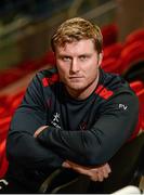 13 January 2015; Ulster's Franco van der Merwe following a press conference ahead of their European Rugby Champions Cup 2014/15, Pool 1, Round 5, match against RC Toulon on Saturday. Ulster Rugby Press Conference, Kingspan Stadium, Ravenhill Park, Belfast. Picture credit: Oliver McVeigh / SPORTSFILE