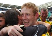 16 September 2007; Colm Cooper, Kerry, celebrates with manager Pat O'Shea at the end of the game. Bank of Ireland All-Ireland Senior Football Championship Final, Kerry v Cork, Croke Park, Dublin. Picture credit; Paul Mohan / SPORTSFILE