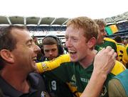 16 September 2007; Colm Cooper, Kerry, celebrates with manager Pat O'Shea at the end of the game. Bank of Ireland All-Ireland Senior Football Championship Final, Kerry v Cork, Croke Park, Dublin. Picture credit; Paul Mohan / SPORTSFILE