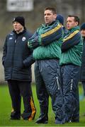 11 January 2015; Temporary Kerry manager Darragh O Sé, centre, with his selectors Seamus Moynihan, left, and John Shanahan. McGrath Cup, Quarter-Final, Kerry v IT Tralee, Austin Stack Park, Tralee, Co. Kerry. Picture credit: Brendan Moran / SPORTSFILE