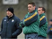 11 January 2015; Temporary Kerry manager Darragh O Sé with selectors Seamus Moynihan, left, and John Shanahan. McGrath Cup, Quarter-Final, Kerry v IT Tralee, Austin Stack Park, Tralee, Co. Kerry. Picture credit: Brendan Moran / SPORTSFILE