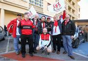 17 January Ulster Rugby supporters enjoying the pre-match atmosphere. European Rugby Champions Cup 2014/15, Pool 3 Round 5, RC Toulon v Ulster. Stade Felix Mayol, Toulon, France. Picture credit: John Dickson / SPORTSFILE