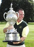 15 September 2007; Martin McTiernan celebrates winning the Bulmers Senior Cup with Co. Sligo Golf Club. Bulmers Cups and Shields Finals 2007, Shandon Park Golf Club, Belfast, Co. Antrim. Picture credit: Ray McManus / SPORTSFILE