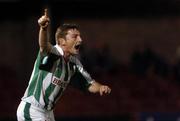 25 September 2007; Cork City's Denis Behan celebrates scoring his side's first goal. FAI Ford Cup Quarter Final Replay, Waterford United v Cork City, Turner's Cross, Cork. Picture credit; Brian Lawless / SPORTSFILE