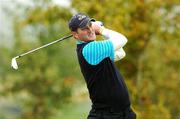 28 September 2007; Marc Warren, GB&I, watches his tee shot from the 4th tee box. The Seve Trophy, Fourball, The Heritage Golf & Spa Resort, Killenard, Co. Laois. Picture credit: Matt Browne / SPORTSFILE