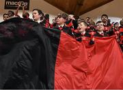20 January 2015; Pupils from  St Mary's College Galway during the game. All-Ireland Schools Cup U19B Boys Final, St Vincents Glasnevin v St Mary's College Galway, National Basketball Arena, Tallaght, Dublin. Picture credit: David Maher / SPORTSFILE