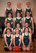 11 February 2000. The Ireland team before the Junior Women's International Friendly match between Ireland and England Skibbereen in Cork. Photo by Brendan Moran/Sportsfile