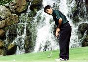 1 August 1999; Katsuyoshi Tomori putts on the 5th green during day three of the Smurfit European Open at the K-Club in Straffan, Kildare. Photo by Ray Lohan/Sportsfile