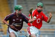 25 August 2007; Eoin Cadogan, Cork, in action against Enda Collins, Galway. Erin All-Ireland U21 Hurling Championship Semi-Final. Semple Stadium, Thurles, Co. Tipperary. Picture credit: Ray McManus / SPORTSFILE