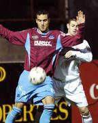 5 October 2007; Eamon Zayed, Drogheda United, in action against, Danny Ventre, Sligo Rovers. eircom League of Ireland Premier Division, Drogheda United v Sligo Rovers, United Park, Drogheda. Picture credit; Paul Mohan / SPORTSFILE