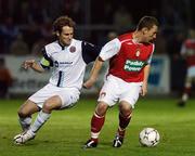 5 October 2007; Gary O'Neill, St. Patrick's Athletic, in action against, Kevin Hunt, Bohemians. eircom League of Ireland Premier Division, St. Patrick's Athletic v Bohemians, Richmond Park, Dublin. Picture credit; David Maher/ SPORTSFILE