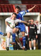 6 October 2007, Michael Halliday, Glentoran, in action against Shane Mc Cabe, Dungannon Swifts. Carnegie Premier League, Glentoran v Dungannon Swifts, The Oval, Belfast, Co. Antrim, Picture Credit; Peter Morrison / SPORTSFILE.