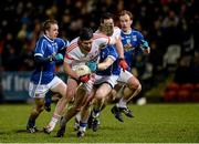 24 January 2015; Sean Cavanagh, Tyrone, in action against Fergal Flanagan and  Rory Dunne, Cavan. McKenna Cup Final, Tyrone v Cavan, Athletic Grounds, Armagh. Picture credit: Oliver McVeigh / SPORTSFILE