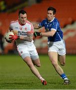 24 January 2015; Cathal McCarron, Tyrone, in action against Killian Brady, Cavan. McKenna Cup Final, Tyrone v Cavan, Athletic Grounds, Armagh. Picture credit: Oliver McVeigh / SPORTSFILE