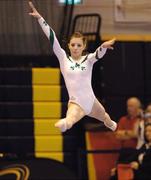 6 October 2007; Northern Ireland's Rebecca Wallace in action on the floor. 2007 Northern European Gymnastics Championships. Dublin City University, Glasnevin, Dublin. Photo by Sportsfile