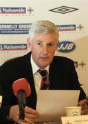 10 October 2007; Northern Ireland manager, Nigel Worthington, at a press conference to announce his Squad for the upcoming European Championship Qualifier match against Sweden. IFA offices, Windsor Avenue, Belfast, Co. Antrim. Picture credit; Oliver McVeigh / SPORTSFILE