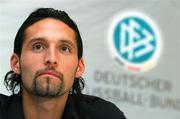 12 October 2007; Germany's Kevin Kuranyi at a press conference ahead of their Euro 2008 Group D qualifier against the Republic of Ireland. Croke Park, Dublin. Picture credit; Pat Murphy / SPORTSFILE