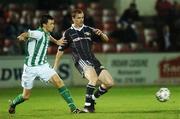 12 October 2007; Colin Healy, Cork City, in action against Alan Cawley, Bray Wanderers. eircom League of Ireland Premier Division, Bray Wanderers v Cork City, Carlisle Grounds, Bray, Co. Wicklow. Picture credit; Brian Lawless / SPORTSFILE