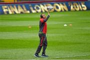 25 January 2015; Munster's Simon Zebo before the game. European Rugby Champions Cup 2014/15, Pool 1, Round 6, Munster v Sale Sharks. Thomond Park, Limerick. Picture credit: Diarmuid Greene / SPORTSFILE