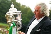 8 October 2007; Members of Shamrock Rovers 1960s team were honoured at the Association of Sports Journalists in Ireland Sporting Legends lunch sponsored by Lucozade Sport. Pictured is Paddy Mulligan holding the FAI Senior Cup. Radisson SAS St. Helen's Hotel, Stillorgan, Dublin. Picture credit: David Maher / SPORTSFILE