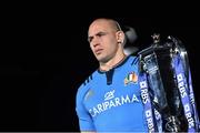 28 January 2015; In attendance at the launch of the RBS Six Nations Championship Launch 2015 is Italy's Sergio Parisse. RBS Six Nations Championship Launch 2015, The Hurlingham Club, Ranelagh Gardens, London, England. Picture credit: Ramsey Cardy / SPORTSFILE
