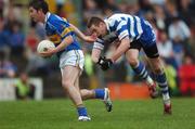 21 October 2007; Joe Cowley, Senechalstown, in action against Mark Ward, Navan O'Mahony's. Meath Senior Football Championship Final, Senechalstown v Navan O'Mahony's, Pairc Tailteann, Navan, Co. Meath. Picture credit: Brian Lawless / SPORTSFILE