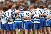 21 October 2007; The Navan O'Mahony's team form a huddle before the match. Meath Senior Football Championship Final, Senechalstown v Navan O'Mahony's, Pairc Tailteann, Navan, Co. Meath. Picture credit: Brian Lawless / SPORTSFILE