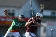 1 February 2015; Gearóid McInerney, Galway, in action against Damien O'Neill, Carlow. Bord na Mona Walsh Cup, Semi-Final, Carlow v Galway. Netwatch Cullen Park, Carlow. Picture credit: Ramsey Cardy / SPORTSFILE