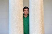 3 February 2015; Ireland's Robbie Henshaw after a press conference. Carton House, Maynooth, Co. Kildare. Picture credit: Brendan Moran / SPORTSFILE